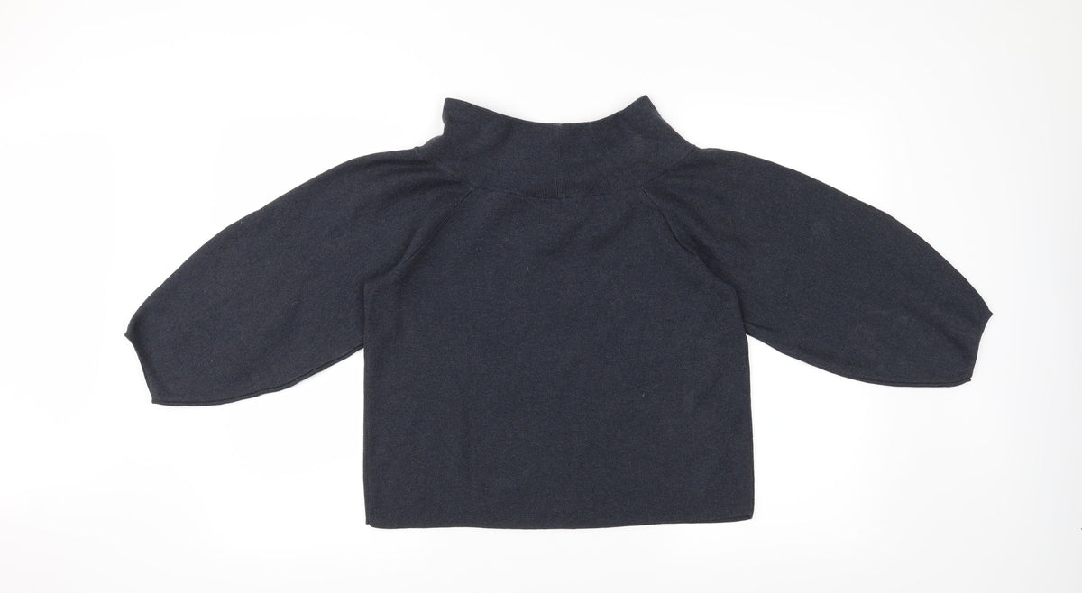 Back view of H&M women’s grey jumper, size L