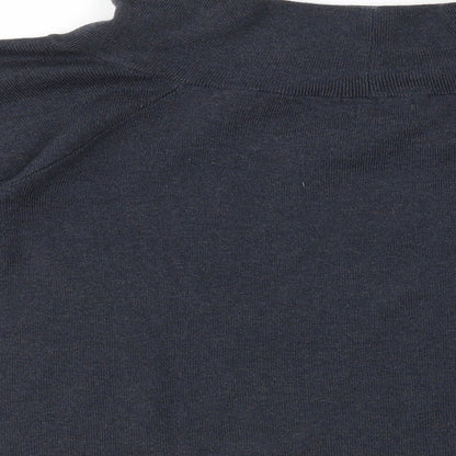 Brand and care label for H&M women’s grey jumper, size L