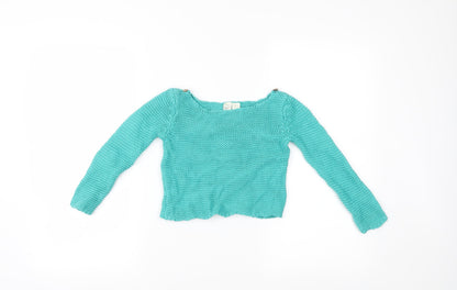 Strawberry Faire Girls Blue   Pullover Jumper Size 6 Years