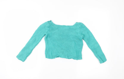 Strawberry Faire Girls Blue   Pullover Jumper Size 6 Years