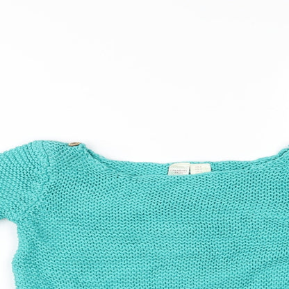 Strawberry Faire Girls Blue   Pullover Jumper Size 6 Years