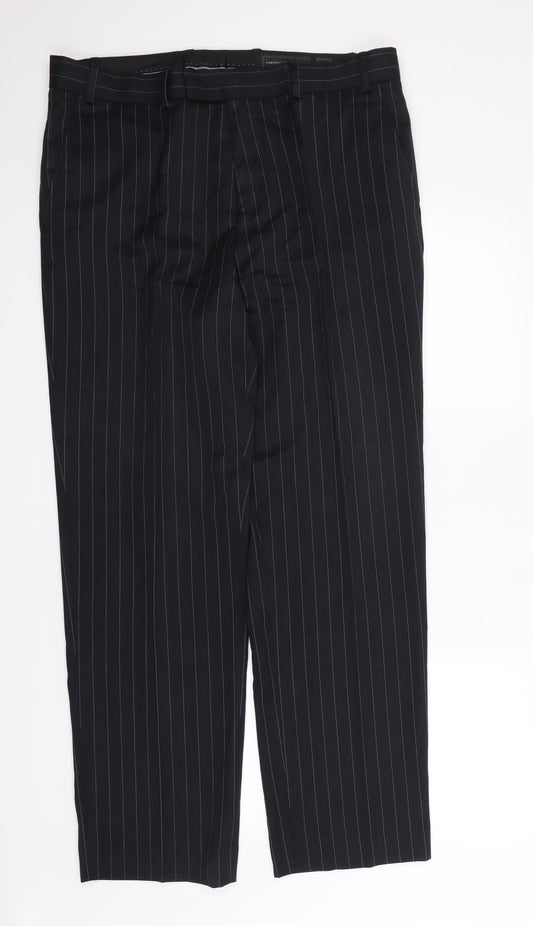 French Connection Mens Black   Dress Pants Trousers Size S L30 in
