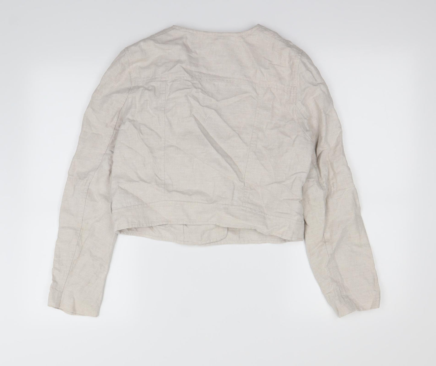 H&M Womens White   Jacket Coat Size 10