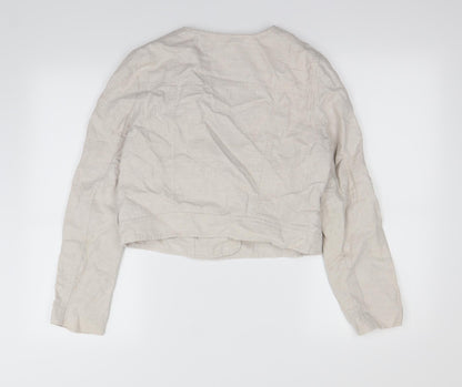 H&M Womens White   Jacket Coat Size 10