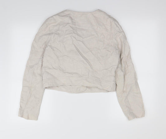 H&M Womens White   Jacket Coat Size 10