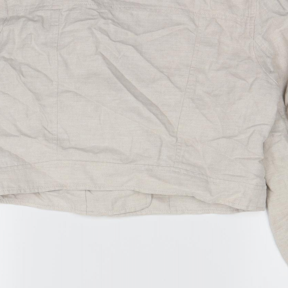 H&M Womens White   Jacket Coat Size 10