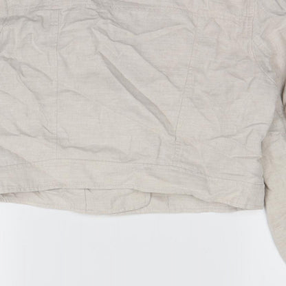 H&M Womens White   Jacket Coat Size 10