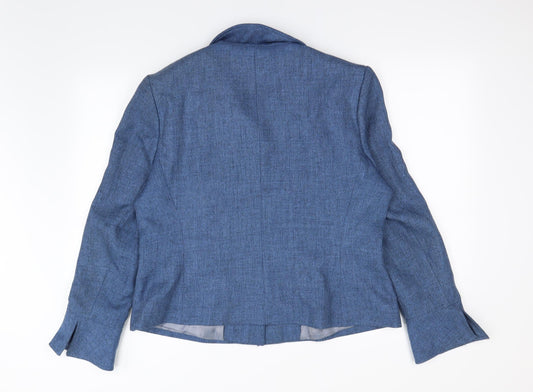 Nightingales Womens Blue   Jacket Blazer Size 16