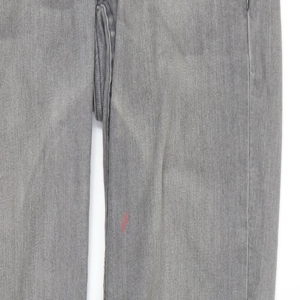 Womens UK Size 6 H&M Extra-Slim Fit Mom Grey Jeans