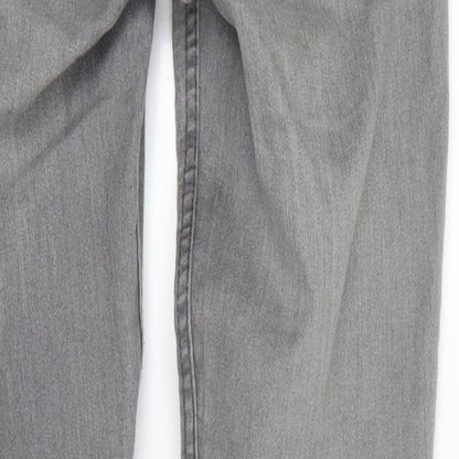 Womens UK Size 6 H&M Extra-Slim Fit Mom Grey Jeans