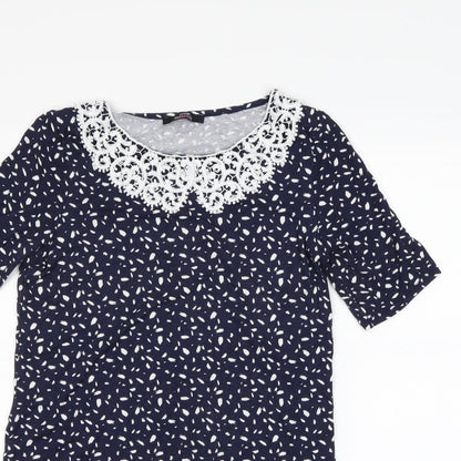 George Womens Blue Polka Dot  Bodycon  Size 8