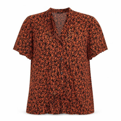 Womens UK Size 14 Evie Black Basic Button-Up