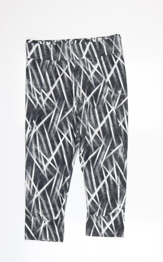 Womens UK Size 8 DECATHLON Regular Fit Sweatpants Multicoloured Trousers