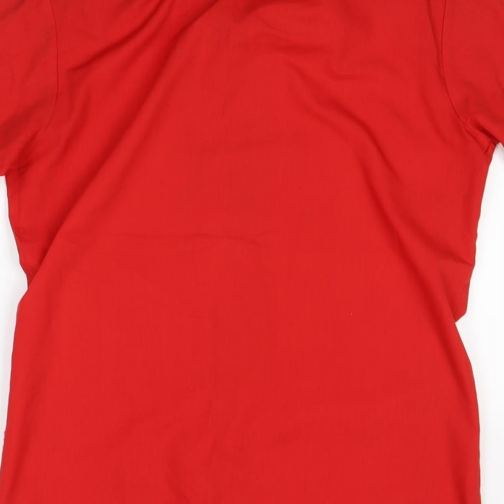 Mens UK Size M Nico Red  Button-Up Short Sleeve Casual Shirt