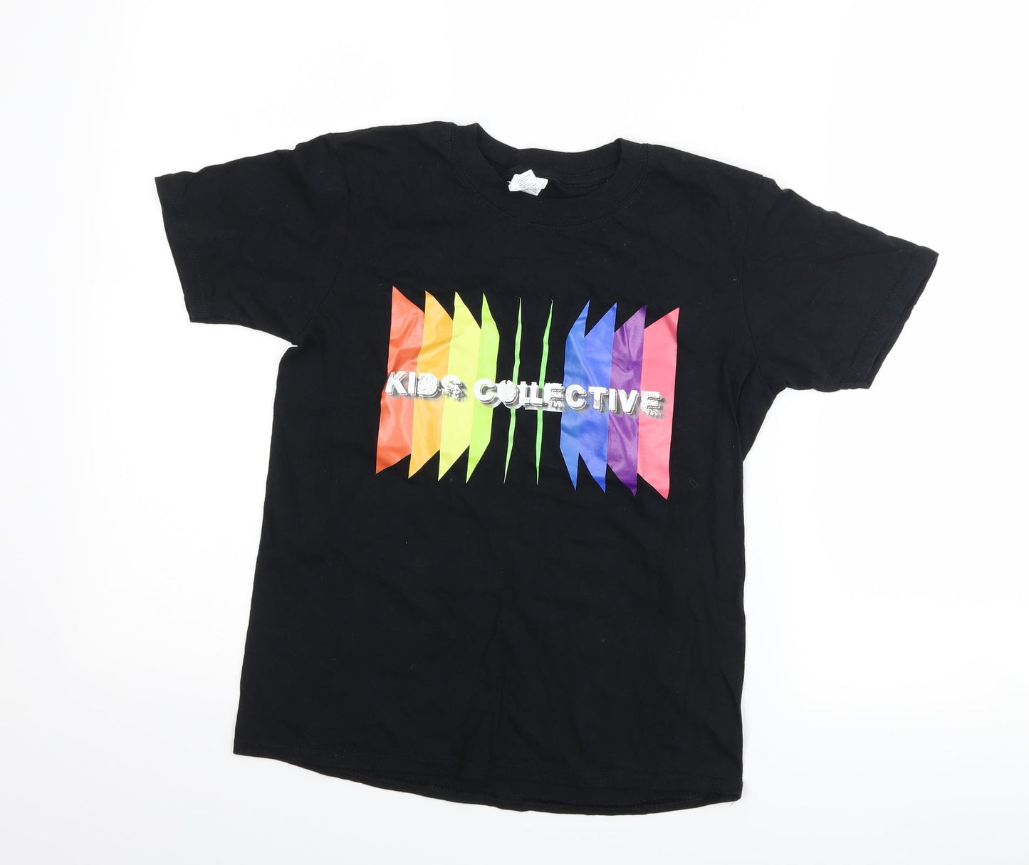 Gildan Boys Black   Basic T-Shirt Size L  - kids collective