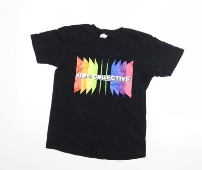 Gildan Boys Black   Basic T-Shirt Size L  - kids collective