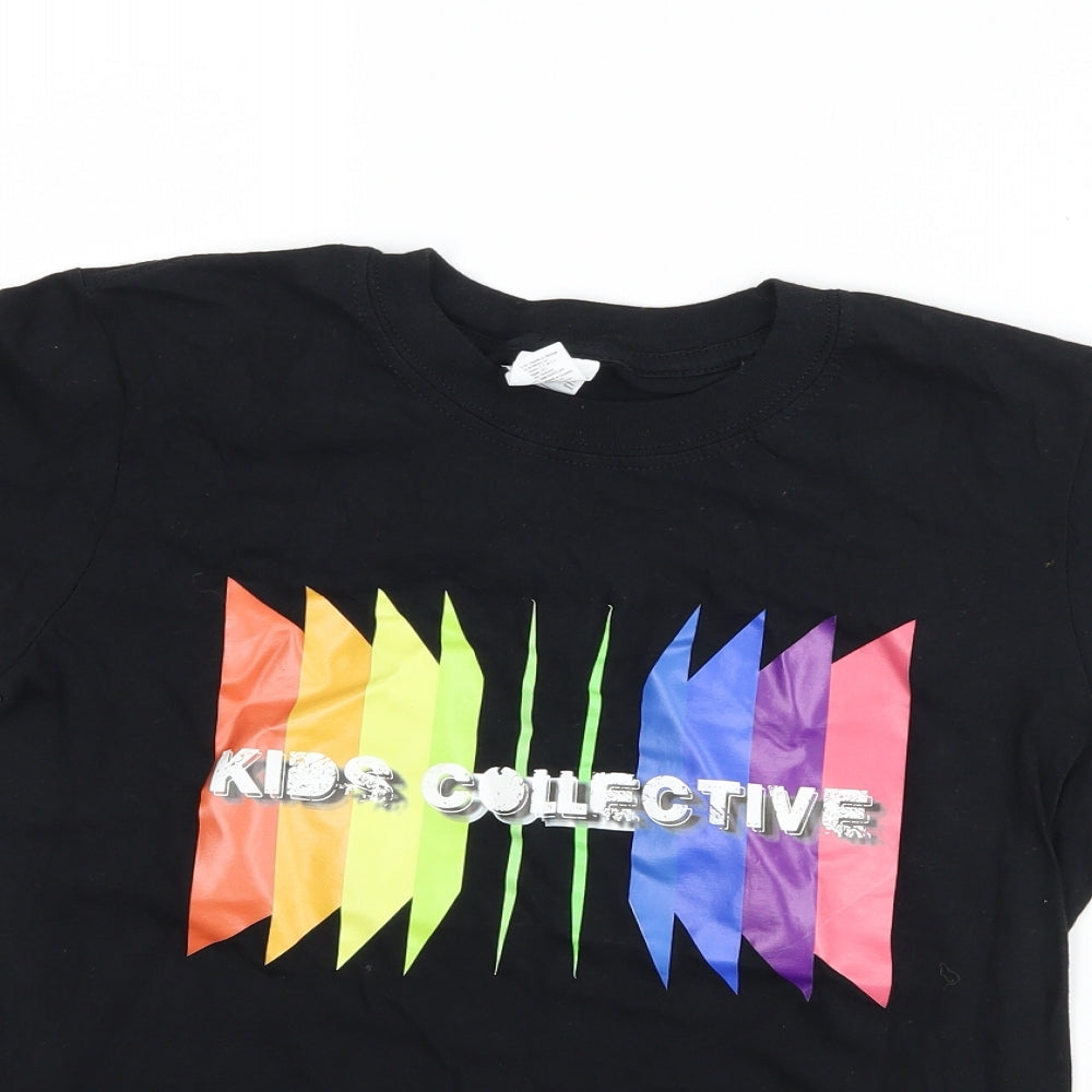 Gildan Boys Black   Basic T-Shirt Size L  - kids collective