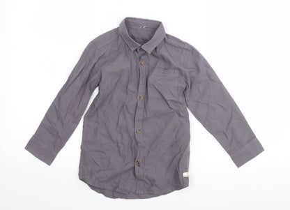 River Island Boys Grey   Basic Button-Up Size 3-4 Years