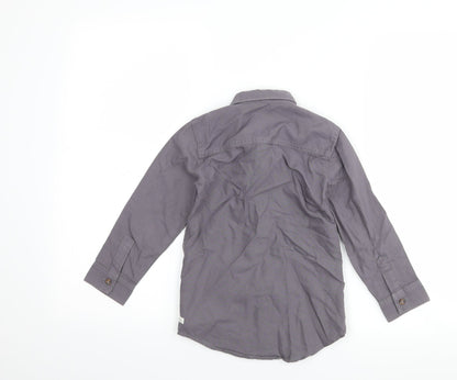 River Island Boys Grey   Basic Button-Up Size 3-4 Years
