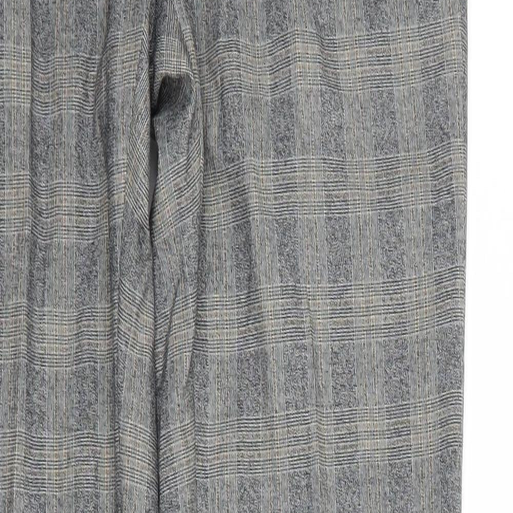 Marks and Spencer Mens Grey Check  Trousers  Size 30 L33 in