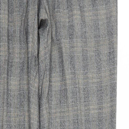Marks and Spencer Mens Grey Check  Trousers  Size 30 L33 in