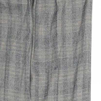 Marks and Spencer Mens Grey Check  Trousers  Size 30 L33 in