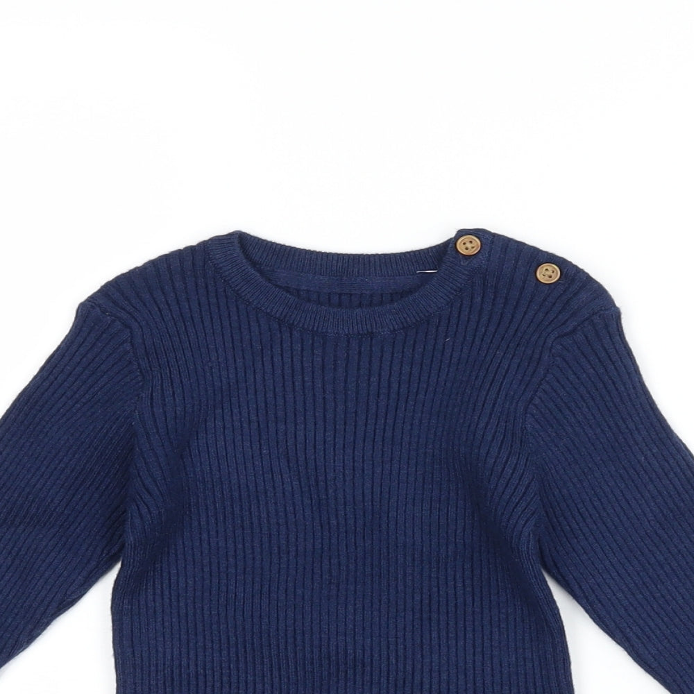 Marks and Spencer Girls Blue   Basic T-Shirt Size 2-3 Years