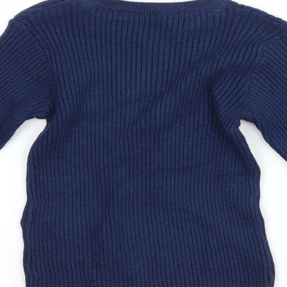 Marks and Spencer Girls Blue   Basic T-Shirt Size 2-3 Years