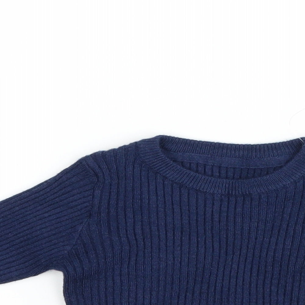 Marks and Spencer Girls Blue   Basic T-Shirt Size 0-3 Months