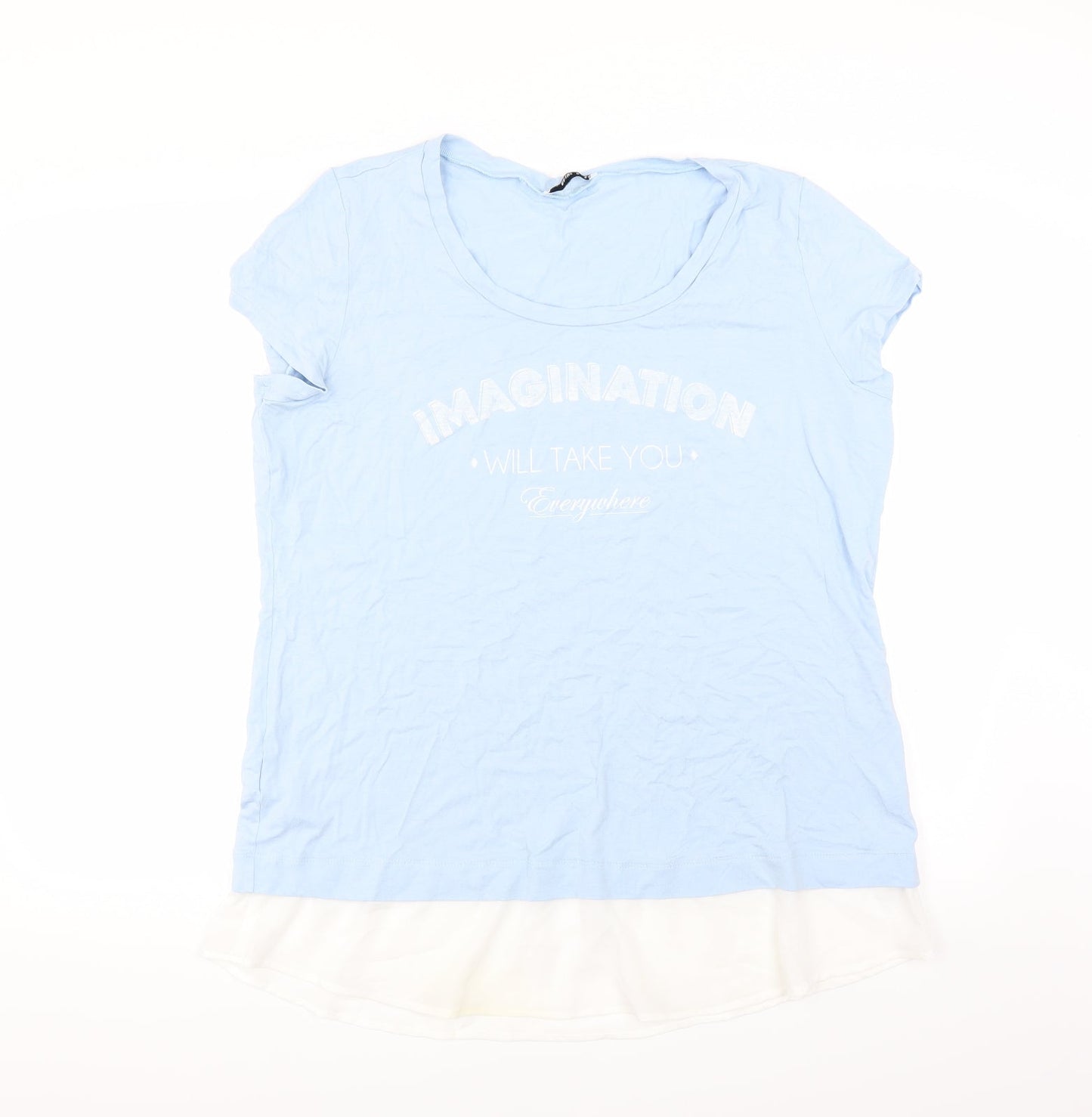 Renuar Womens Blue   Basic T-Shirt Size 16