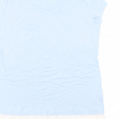Renuar Womens Blue   Basic T-Shirt Size 16