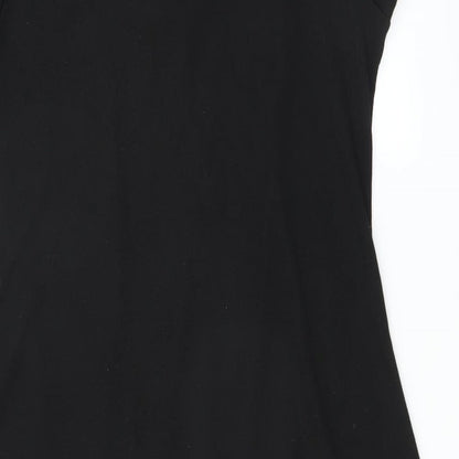 Stella Womens Black Floral  T-Shirt Dress  Size M