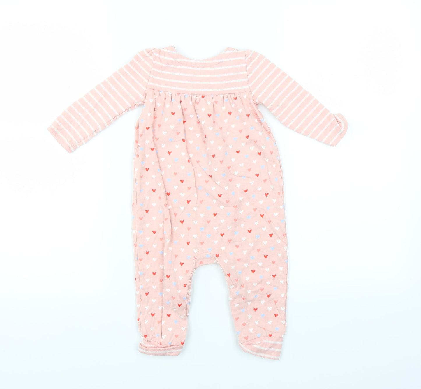 Gap Baby Pink   Babygrow One-Piece Size 6-9 Months  - heart pattern