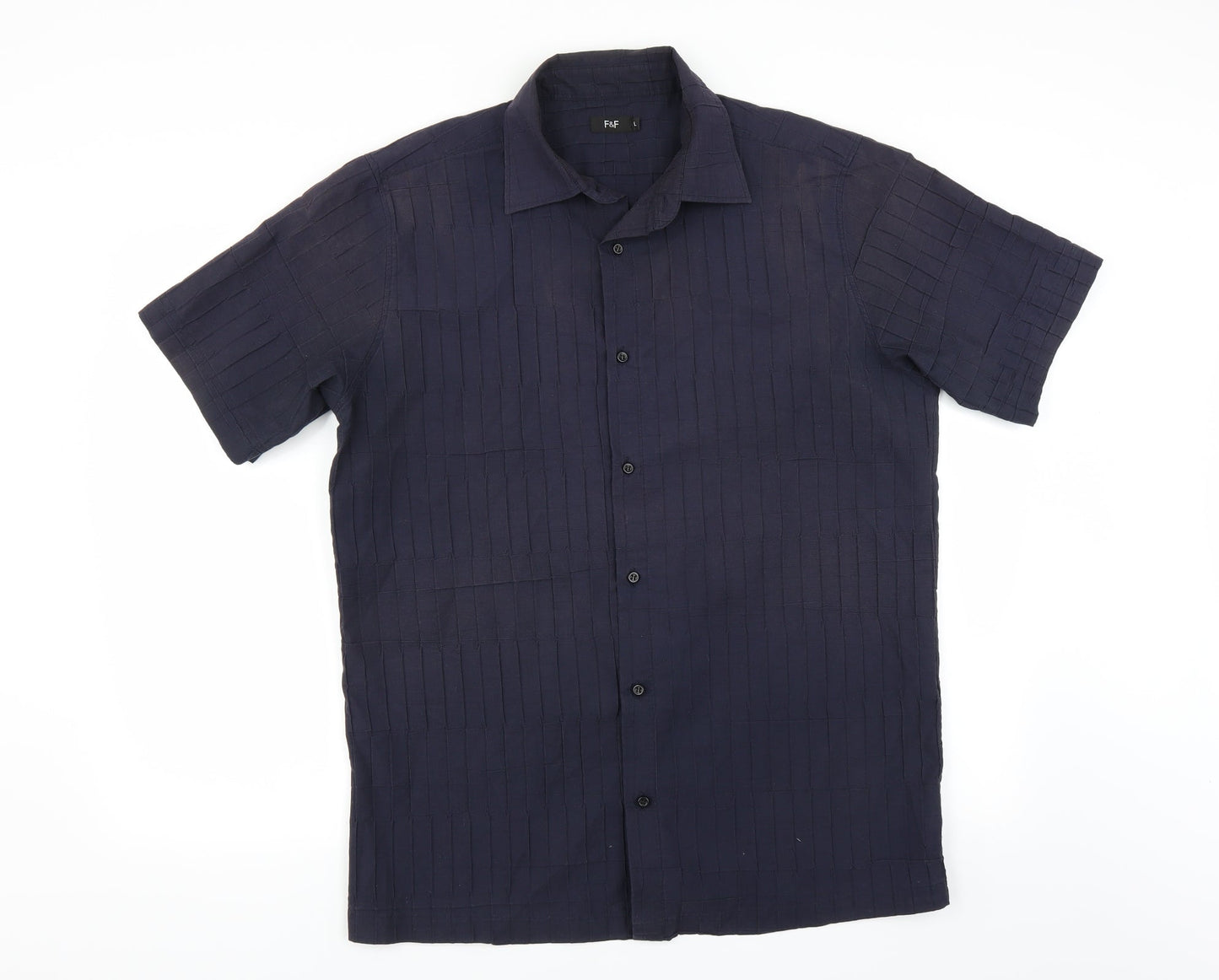 F&F Mens Blue    Button-Up Size L