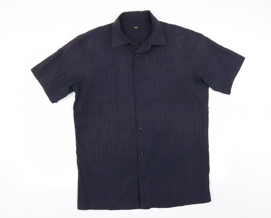 F&F Mens Blue    Button-Up Size L