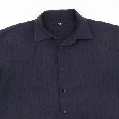 F&F Mens Blue    Button-Up Size L
