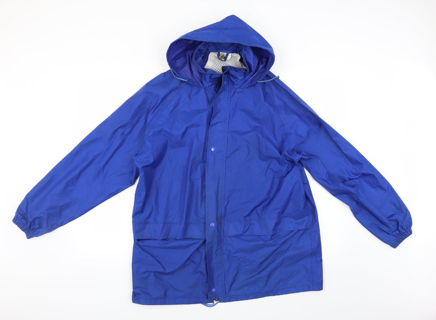 World Wide Sportsman Mens Blue   Rain Coat Coat Size M