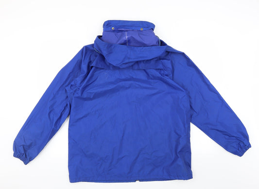 World Wide Sportsman Mens Blue   Rain Coat Coat Size M