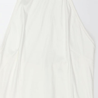 Preworn Womens White Floral  Mini  Size M