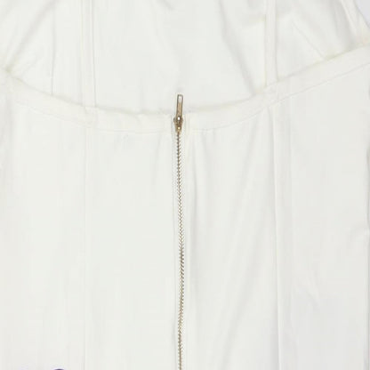 Preworn Womens White Floral  Mini  Size M