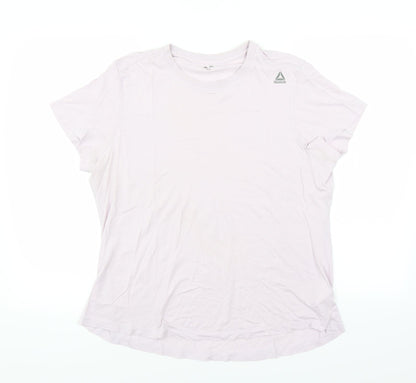 Reebok Womens Purple   Basic T-Shirt Size XL