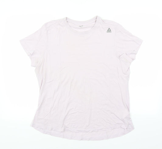 Reebok Womens Purple   Basic T-Shirt Size XL