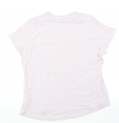 Reebok Womens Purple   Basic T-Shirt Size XL