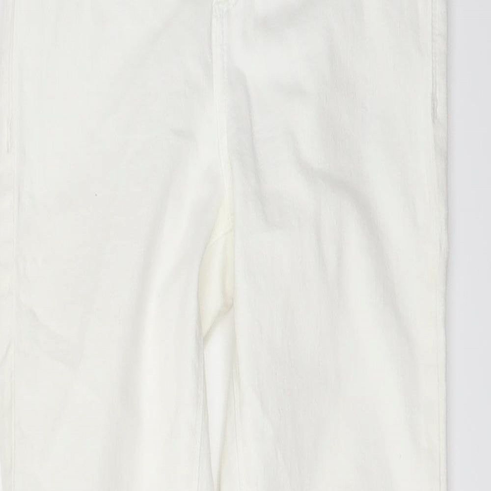 River Island Womens White  Denim Skinny Jeans Size 6 L24 in