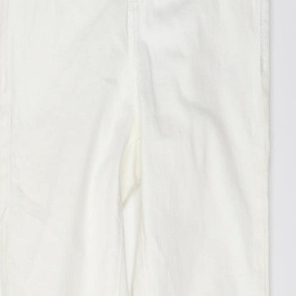 River Island Womens White  Denim Skinny Jeans Size 6 L24 in