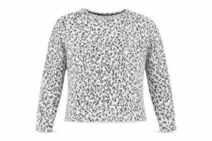Front view of Primark women’s white animal print jumper size 2xs