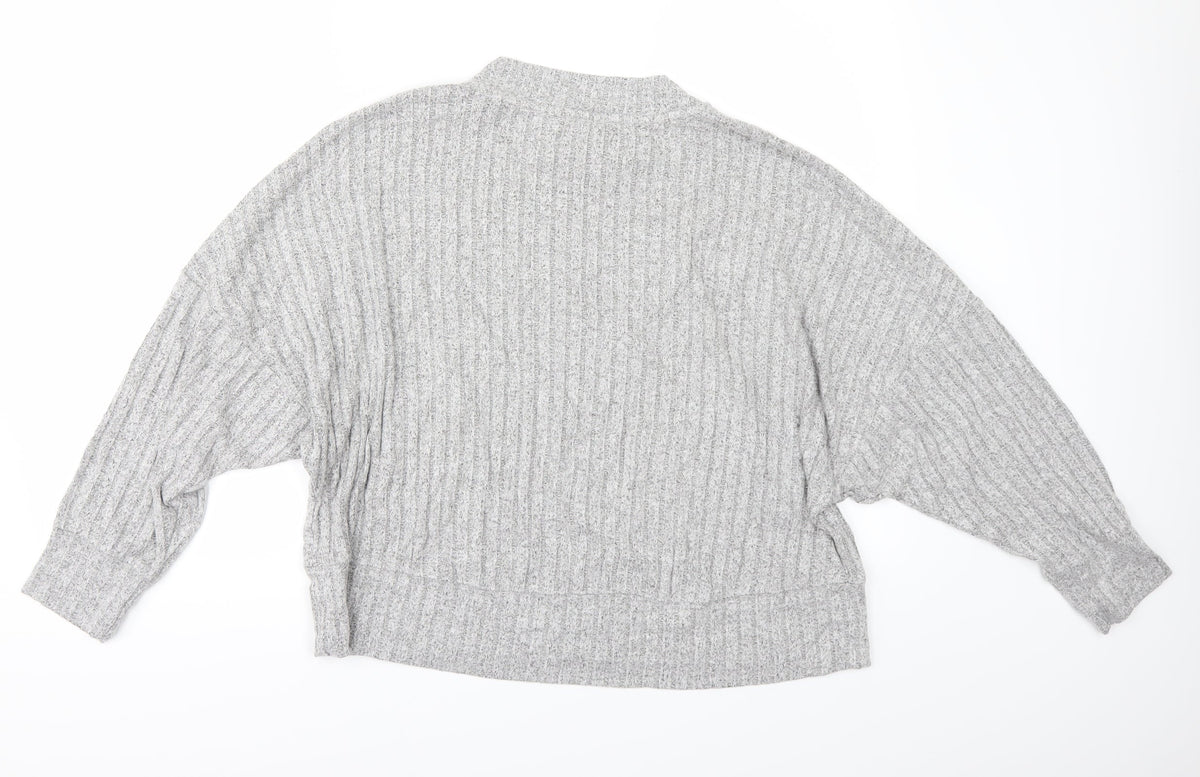 Back view of Marks & Spencer women’s grey jumper, size UK 14