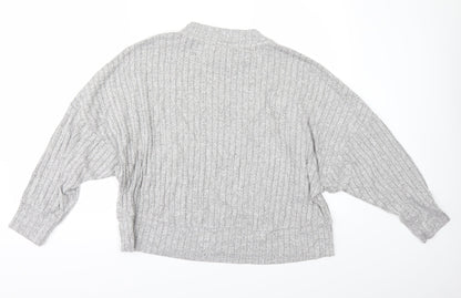 Back view of Marks & Spencer women’s grey jumper, size UK 14