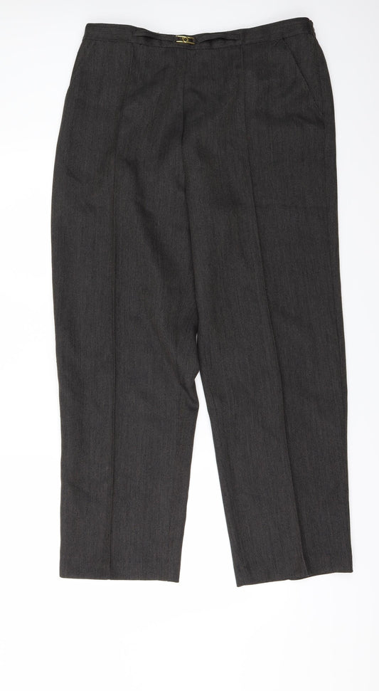 BM Womens Brown   Trousers  Size 16 L28 in