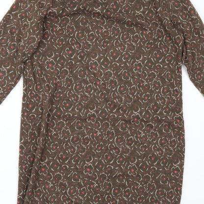 TU Womens Brown Floral  Jumper Dress  Size 8